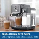 Cafetera Oster BVSTEM6801M 1350W Espresso Profesional Vaporizador Integrado Negro
