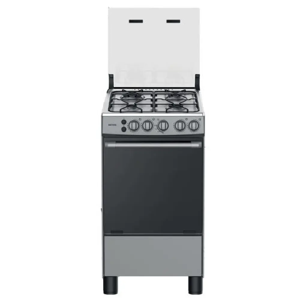 Indurama Cocina a Gas Matisse 4 Hornillas 70 cm Parrilla Continua Encendido Automático Gris