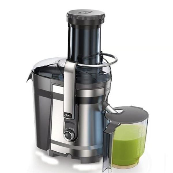 Oster FPSTJE318C 850W Extractor de Jugos 3 en 1 Prensa Frío Centrífuga Acero Inoxidable