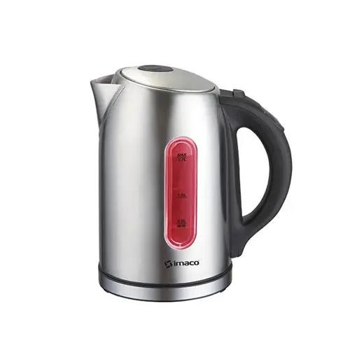 Imaco KE1740E Hervidor Digital 1.7L 1500W Acero Inoxidable Control Temperatura Apagado Automático Plateado