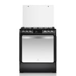 Indurama Niza Zafiro 5 Quemadores 30" Cocina a Gas Negro - Encendido Eléctrico - Parrilla de Hierro Fundido