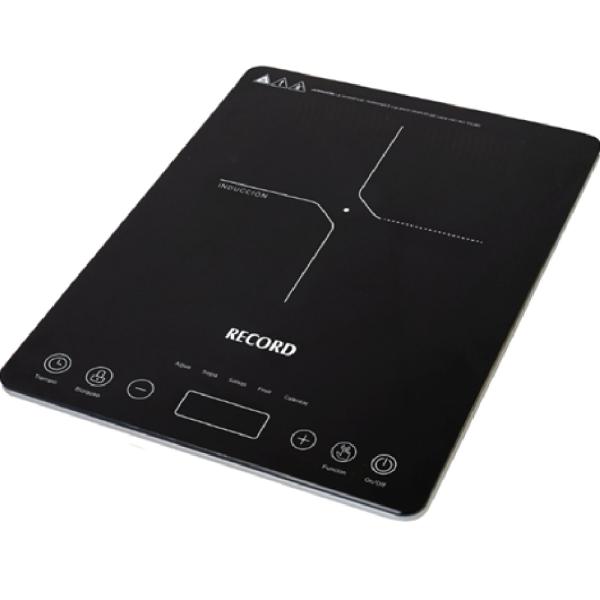 Record Cocina de Inducción 1800W 4 Zonas de Cocción Panel Táctil Negro