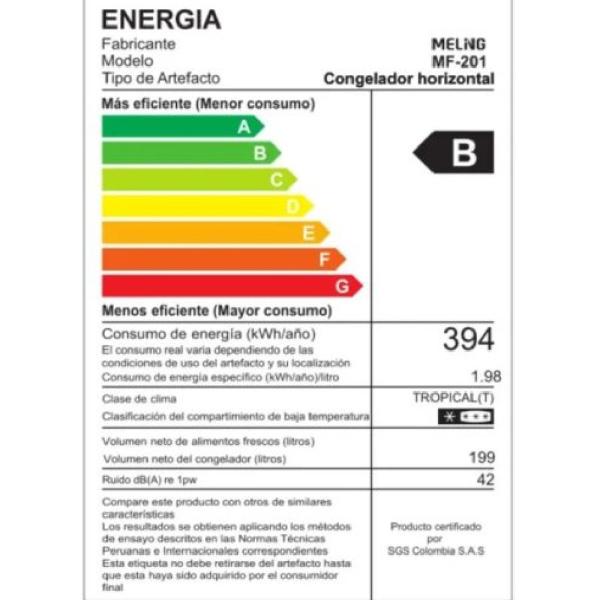Oster PCFME7001WE 199L Congeladora Vertical 4 Estantes Sistema No Frost Blanco