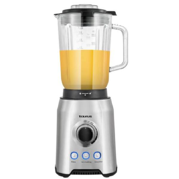 Licuadora Taurus Serie Alfa 1200W Capacidad 1.5L Control Electrónico 3 Velocidades Plata