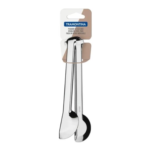 Tramontina 615 Pinza para Hielo Acero Inoxidable 18/8 30 cm Mango Antideslizante Plateado