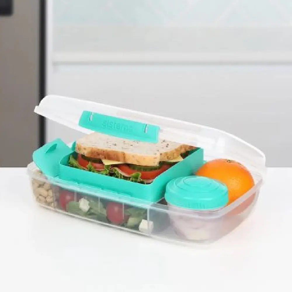 Sistema Contenedor de Alimentos 1.76L Hermético Libre de BPA Multiusos