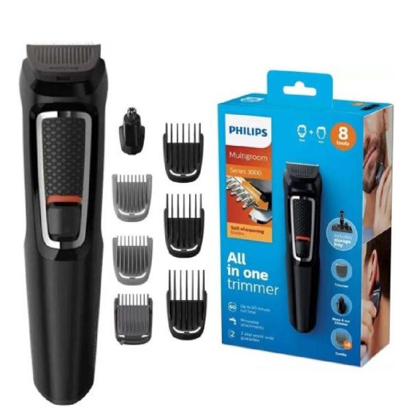 Philips Multigroom Serie 3000 MG3731 8 en 1 Recortador 60 Min Autonomía Acero Inoxidable