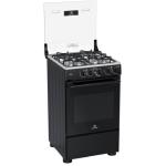 Cocina Indurama Goya 4 Quemadores Negra Parrilla Hierro Fundido Fácil Limpieza