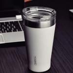Tramontina Exata Vaso Térmico 550ml Acero Inoxidable Doble Pared Blanco