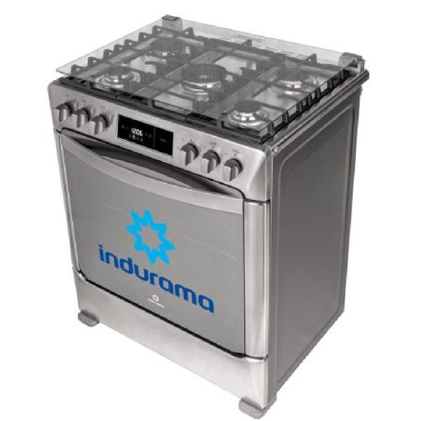 Indurama Roma 5 Hornillas Croma 15K BTU Encendido Automático Parrilla Fundida Acero Inoxidable