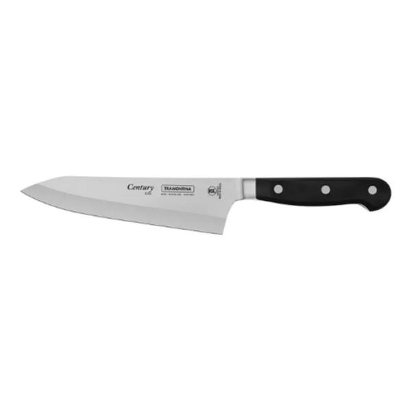 Tramontina 24010-006 Cuchillo Cocina 15 cm Afilado Laser Triple Durabilidad Extendida Ergonomía Superior