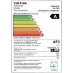 Indurama RI-769 No Frost 428L 2 Puertas Inverter A++ Plateado