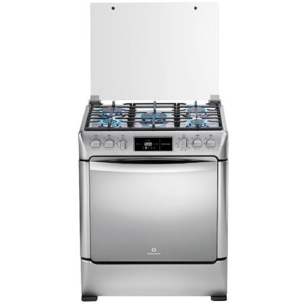 Indurama Montecarlo Zafiro Croma 5 Quemadores Cocina a Gas 90cm Encendido Automático Acero Inoxidable