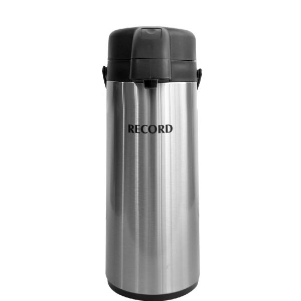Record Termo Bomba Acero Inoxidable 1.9L Doble Pared Termorretardante Apto Bebidas Frías y Calientes