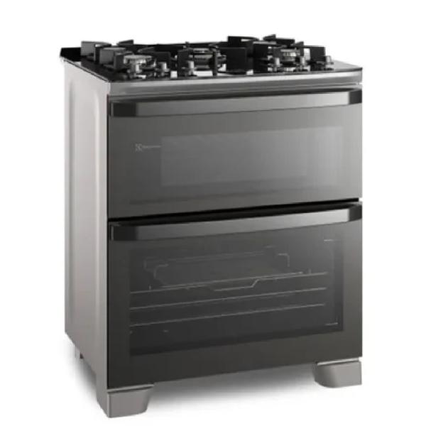 Electrolux FE5AD Cocina 76cm 5 Quemadores Triple Llama Doble Horno Acero Inoxidable