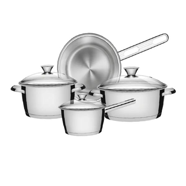 Set Cocina Tramontina Allegra 7 Piezas Distribución Calor Uniforme Ahorro Energético - 10286298