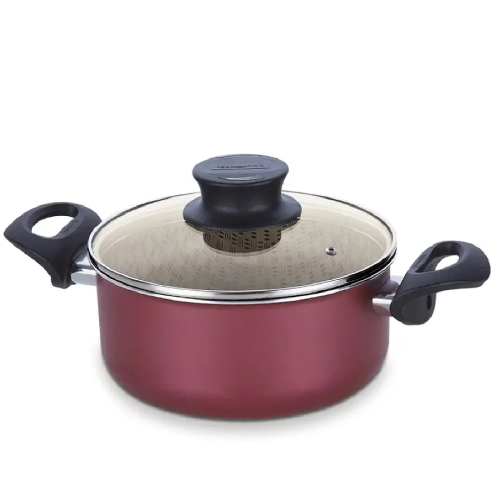 Tramontina Olla Paris N°20 5.7L Acero Inoxidable 18/10 Tapa Hermética Antiadherente - 75116078