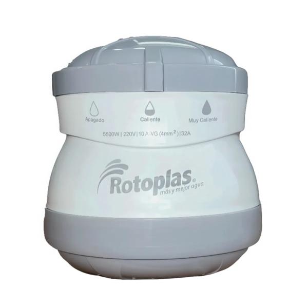 Rotoplas Ducha Eléctrica 3T 5500W Calentamiento Rápido Cabezal Ajustable Blanco
