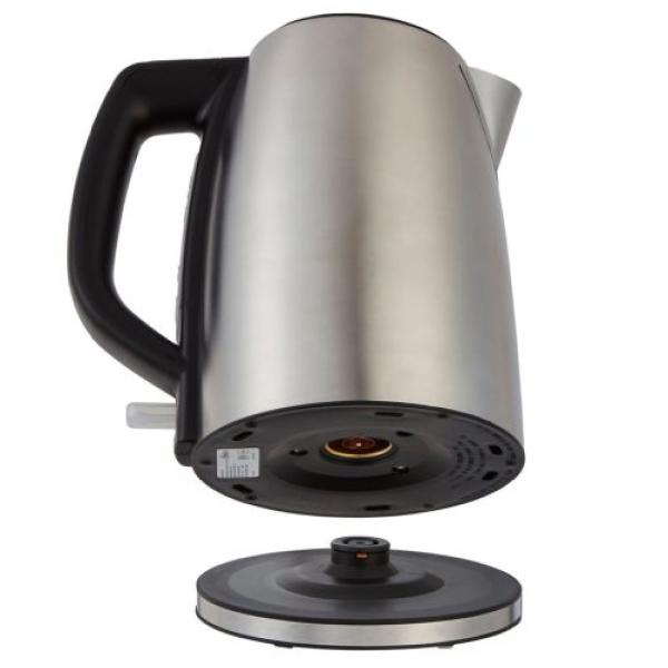 Oster BVSTKT673SS Hervidor de Agua 1500W 1.7L Acero Inox Resistente Filtro Descalcificador Plateado