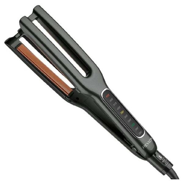 Revlon RVST2204N1 Alisadora Profesional 220V Placas de Cobre Anti-Frizz Negro