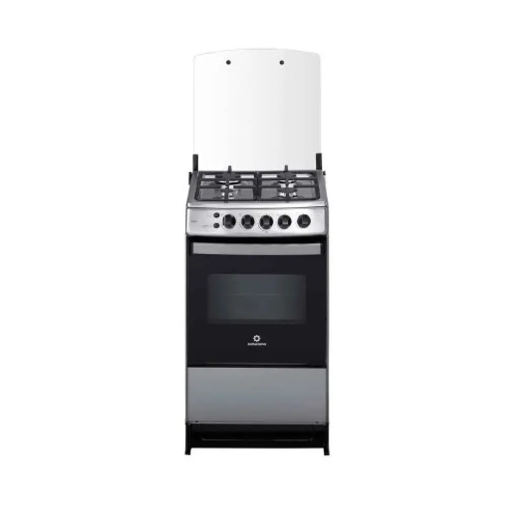 Indurama Bilbao Spazio Plus 20 4 Hornillas 5200W Encendido Automático Quemadores Sellados Cromo