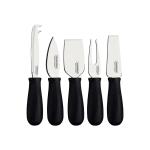 Set de Cubiertos Tramontina para Queso Negro x5 Unidades Calidad Profesional Diseño Moderno - 10390092