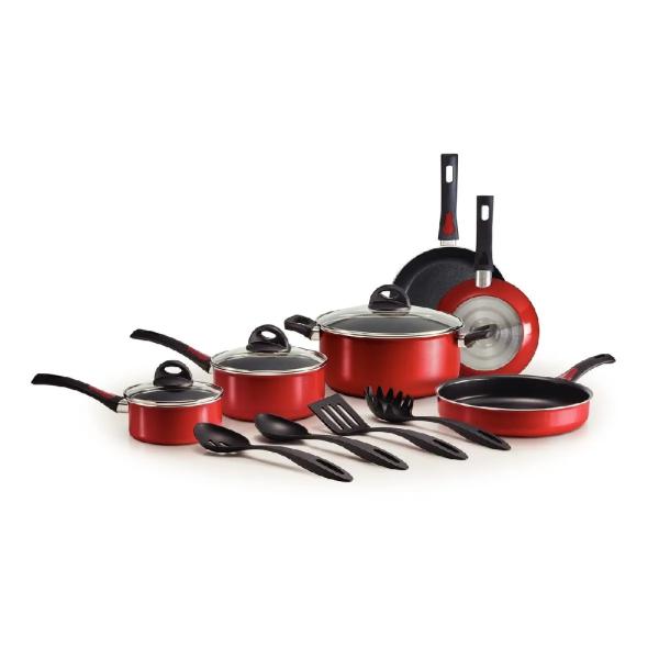 Juego de Ollas Tramontina Starflon Max Rojo 13 Piezas - 27899186