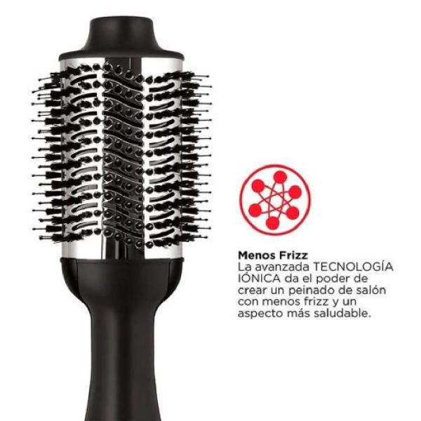 Revlon RVDR5222TLA2 Cepillo Profesional Iónico 3 Temperaturas Tecnología Anti-Frizz Negro