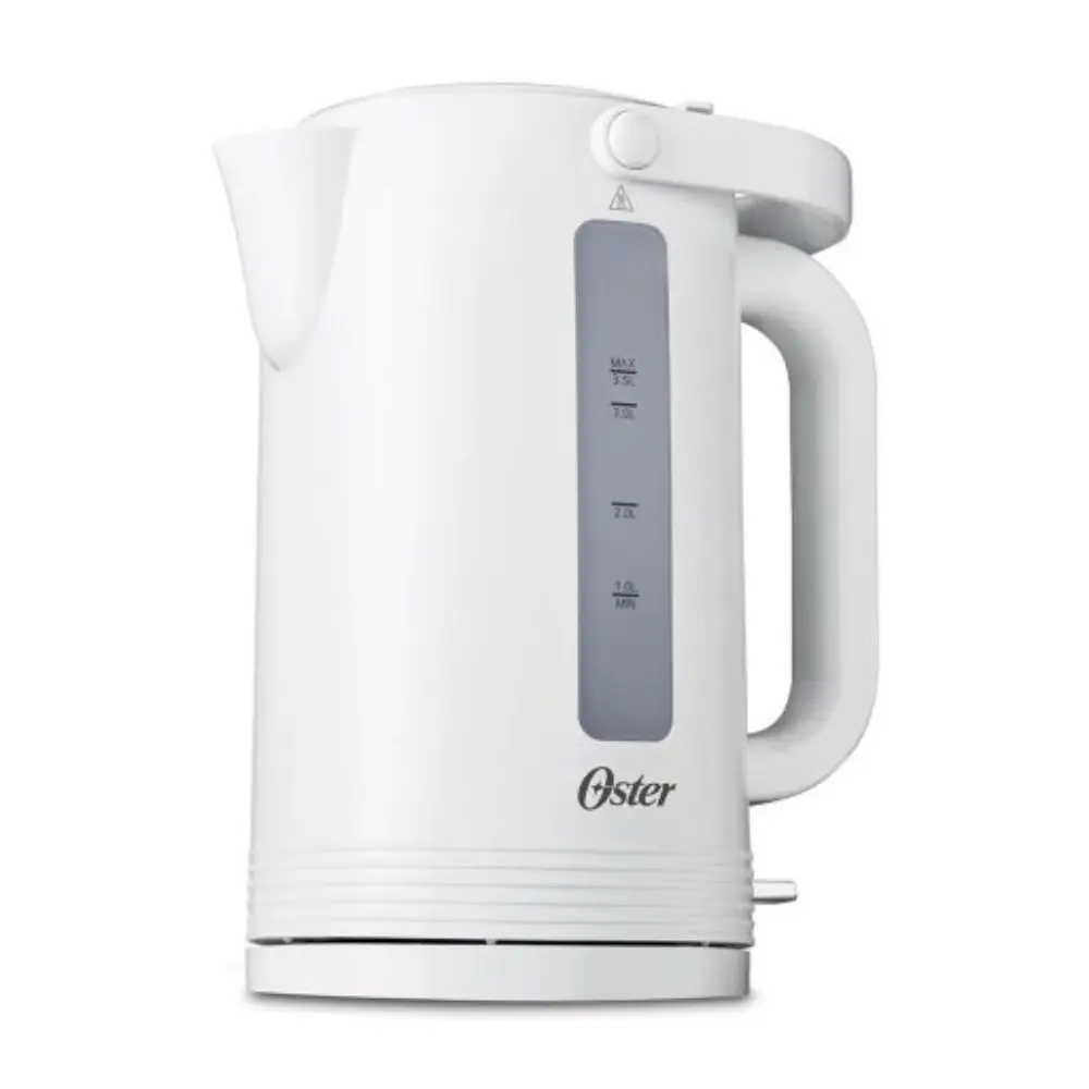 Oster BVSTKT35W Hervidor Eléctrico 3.5L 1500W Apagado Automático Base 360° Blanco