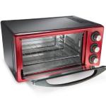 Oster TSSTTV15LTR Horno Tostador 15L 1200W Parrillas Dobles Termostato Ajustable Rojo