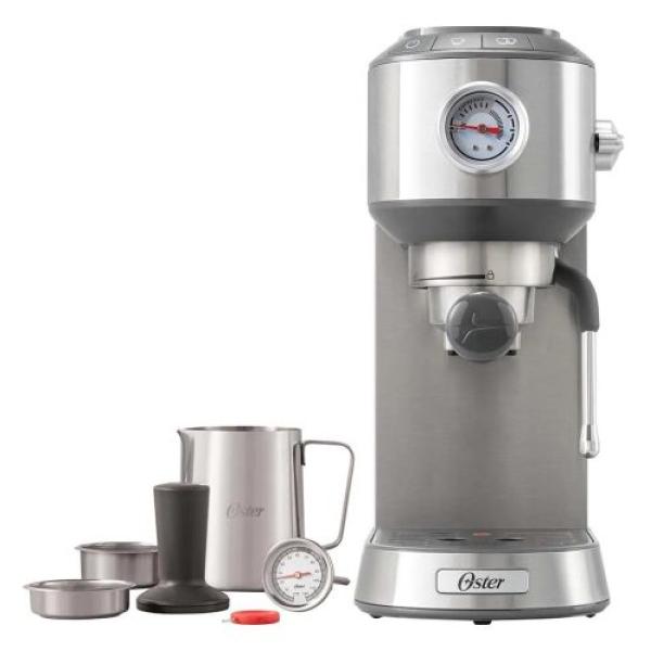 Oster BVSTEM7200 Cafetera Espresso 15 Bares Compacta Sistema Thermoblock Acero