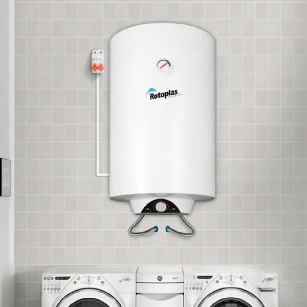 Rotoplas Ecoterma 50L Termo Eléctrico de Acumulación Acero Inoxidable Blanco