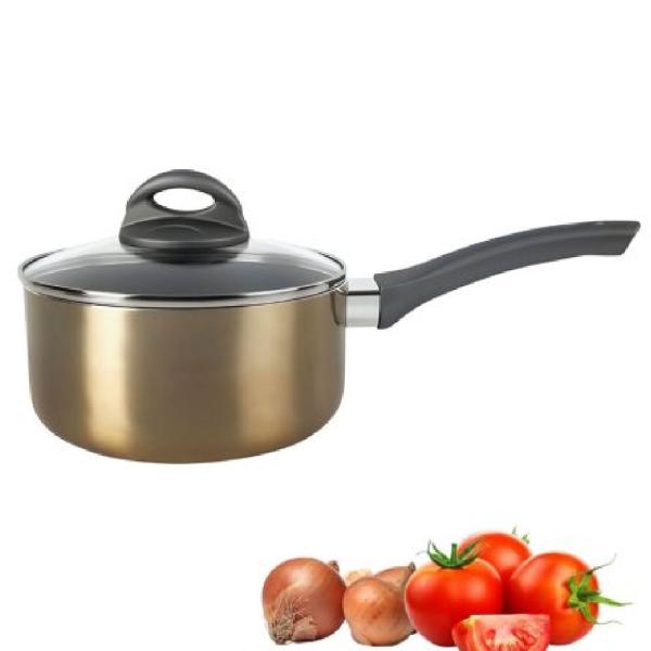 Oster Cacerola Profesional 18cm Antiadherente Duradero Tapa Cristal Herscher -136802 02