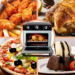 Oster TSSTTVMAF1NS Horno Freidora de Aire 22L 1700W Digital 8 Funciones Autolimpiante Negro
