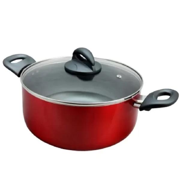 Oster Herscher Roja 25cm 4.7L Capas Antiadherentes Mango Ergonómico Cocina Perfecta