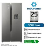 Indurama RI-788DI Side by Side 508L No Frost 2 Puertas Inverter Acero Inoxidable