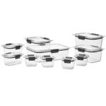 Rubbermaid Recipientes Para Alimentos 10 Piezas 1.1L Herméticos Libre de BPA Transparente