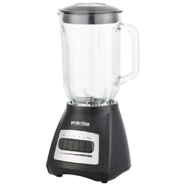 Practika BLW-450 Licuadora 1.5L 450W 4 Velocidades Pulsador Vaso de Vidrio Blanco
