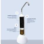 Purificador de Agua Sole Prestige Sobre Lavadero 12 Litros Filtración 5 Etapas Grifo Dedicado Blanco