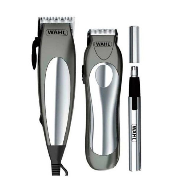 Wahl Kit de Personal Deluxe Groom Pro 18 Piezas Cortadora Pelo Profesional Inalámbrica Negro