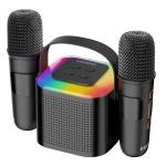 Hippo KS01 Plus 5W Bluetooth Karaoke Luces LED Micrófono Inalámbrico Negro