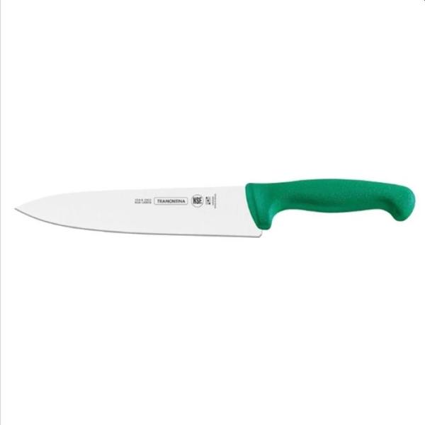 Cuchillo Profesional Tramontina 24609-028-088 8 Pulgadas Acero Inox 420 Mango Triplámine Verde