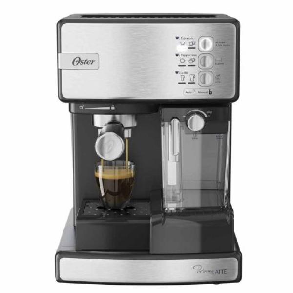 Oster Prima Latte BVSTEM6603SS Cafetera Automática 19 Bares Sistema Thermoblock Espresso Perfecto Plateado