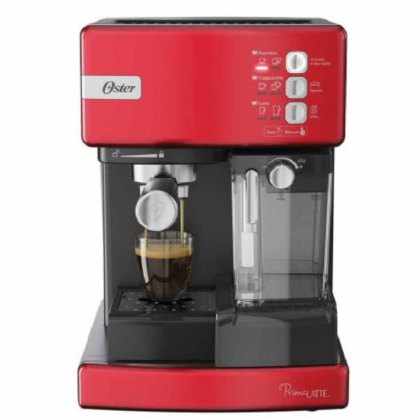 Oster Prima Latte BVSTEM6603R Cafetera Automática 15 Bares Espresso/Cappuccino Rojo