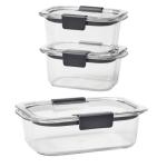 Set de 3 herméticos de plastico Brilliance Rubbermaid Tritan 2025903
