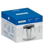 Tetera de Vidrio UYSA 0.9 Litros con Filtro Integrado Base Antiadherente
