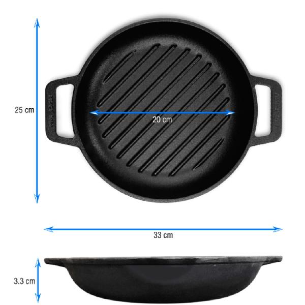 Sartén de Hierro Fundido Precurado Victoria 25 cm-55145754