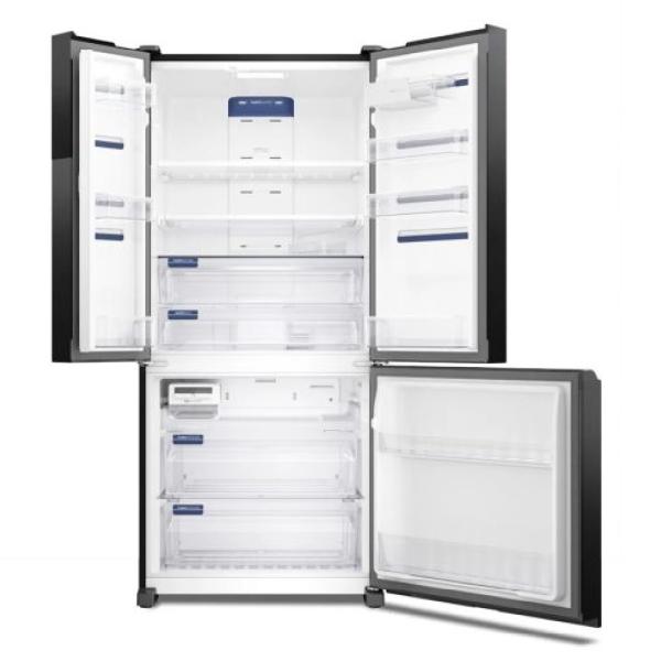 Refrigeradora Electrolux 3 Puertas 590L IM8B Enfriamiento Uniforme Control Digital Temperatura Negro
