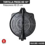 Victoria Prensa Para Tortillas 10-25 cm HD Curado Alta Resistencia - 55136005