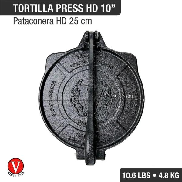 Victoria Prensa Para Tortillas 10-25 cm HD Curado Alta Resistencia - 55136005